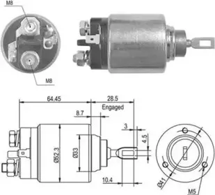 940113050013 MAGNETI MARELLI Тяговое реле, стартер 940113050013 MAGNETI MARELLI Тяговое реле, стартер