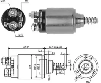 940113050187 MAGNETI MARELLI Тяговое реле, стартер 940113050187 MAGNETI MARELLI Тяговое реле, стартер