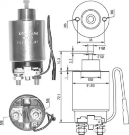 940113050291 MAGNETI MARELLI Тяговое реле, стартер 940113050291 MAGNETI MARELLI Тяговое реле, стартер