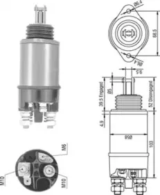 940113050294 MAGNETI MARELLI Тяговое реле, стартер 940113050294 MAGNETI MARELLI Тяговое реле, стартер