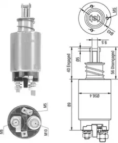 940113050295 MAGNETI MARELLI Тяговое реле, стартер 940113050295 MAGNETI MARELLI Тяговое реле, стартер