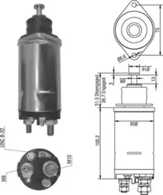 940113050304 MAGNETI MARELLI Тяговое реле, стартер 940113050304 MAGNETI MARELLI Тяговое реле, стартер