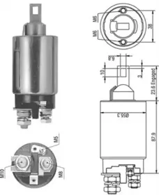 940113050331 MAGNETI MARELLI Тяговое реле, стартер 940113050331 MAGNETI MARELLI Тяговое реле, стартер