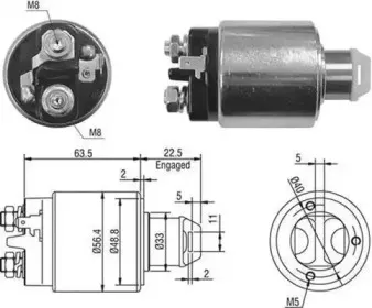 940113050360 MAGNETI MARELLI Тяговое реле, стартер 940113050360 MAGNETI MARELLI Тяговое реле, стартер