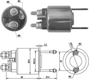 940113050385 MAGNETI MARELLI Тяговое реле, стартер 940113050385 MAGNETI MARELLI Тяговое реле, стартер