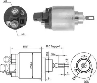 940113050415 MAGNETI MARELLI Тяговое реле, стартер 940113050415 MAGNETI MARELLI Тяговое реле, стартер
