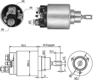 940113050417 MAGNETI MARELLI Тяговое реле, стартер 940113050417 MAGNETI MARELLI Тяговое реле, стартер