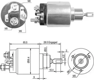 940113050428 MAGNETI MARELLI Тяговое реле, стартер 940113050428 MAGNETI MARELLI Тяговое реле, стартер