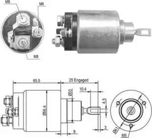 940113050471 MAGNETI MARELLI Тяговое реле, стартер 940113050471 MAGNETI MARELLI Тяговое реле, стартер