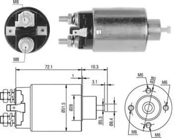 940113050477 MAGNETI MARELLI Тяговое реле, стартер 940113050477 MAGNETI MARELLI Тяговое реле, стартер