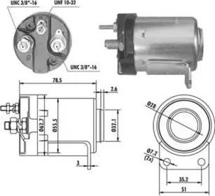 940113050488 MAGNETI MARELLI Тяговое реле, стартер 940113050488 MAGNETI MARELLI Тяговое реле, стартер