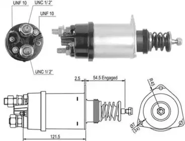 940113050502 MAGNETI MARELLI Тяговое реле, стартер 940113050502 MAGNETI MARELLI Тяговое реле, стартер