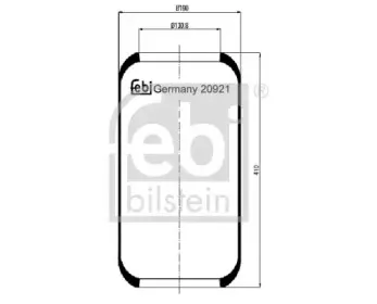 20921 FEBI BILSTEIN Кожух пневматической рессоры