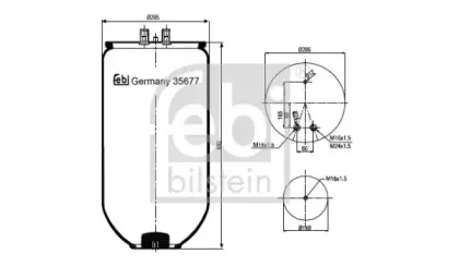 35677 FEBI BILSTEIN Кожух пневматической рессоры