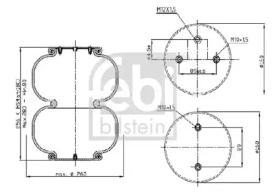 39420 FEBI BILSTEIN Кожух пневматической рессоры