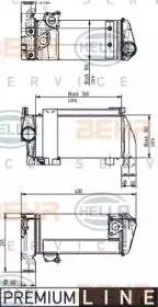 8MO376765571 BEHR HELLA SERVICE Масляный радиатор, ретардер