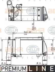 8MO 376 765-581 BEHR HELLA SERVICE Масляный радиатор, ретардер