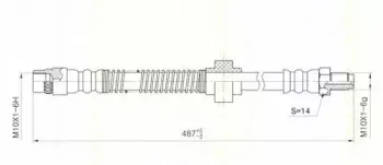8150 38108 TRISCAN Тормозной шланг