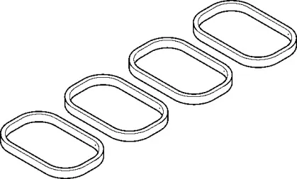 008.430 ELRING Комплект прокладок, впускной коллектор