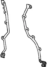 166.660 ELRING Комплект прокладок, картер рулевого механизма