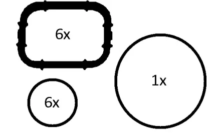 228.690 ELRING Комплект прокладок, впускной коллектор