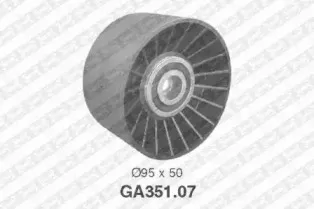 GA35107 SNR Паразитный / ведущий ролик, поликлиновой ремень