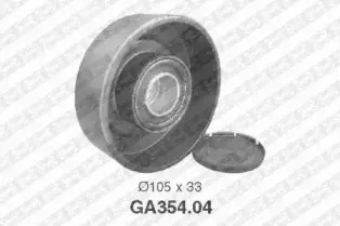 GA354.04 SNR Паразитный / ведущий ролик, поликлиновой ремень