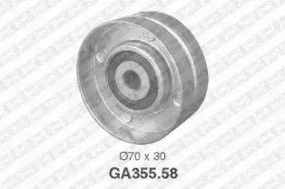 GA355.58 SNR Паразитный / ведущий ролик, поликлиновой ремень