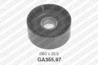 GA355.97 SNR Паразитный / ведущий ролик, поликлиновой ремень