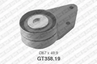GT358.19 SNR Натяжной ролик, ремень ГРМ