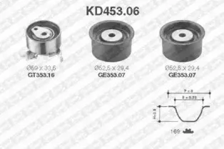 KD453.06 SNR Комплект ремня ГРМ