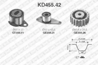 KD455.42 SNR Комплект ремня ГРМ