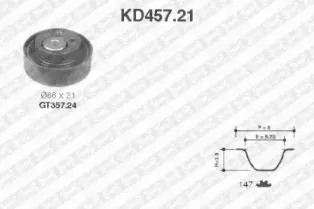 KD457.21 SNR Комплект ремня ГРМ