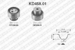 KD458.01 SNR Комплект ремня ГРМ