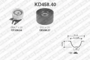 KD458.40 SNR Комплект ремня ГРМ