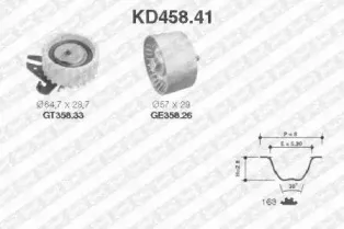KD458.41 SNR Комплект ремня ГРМ