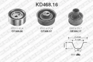 KD468.16 SNR Комплект ремня ГРМ