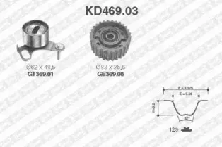 KD469.03 SNR Комплект ремня ГРМ