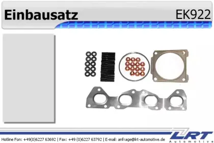 EK922 LRT Монтажный комплект, выпускной коллектор