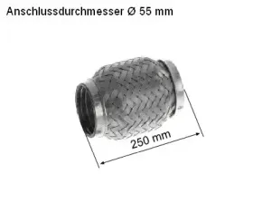 83 00 8524 HJS Гофрированная труба, выхлопная система