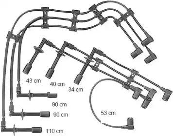 ZE715 BERU Комплект проводов зажигания