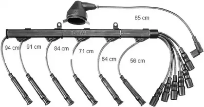 ZE719 BERU Комплект проводов зажигания