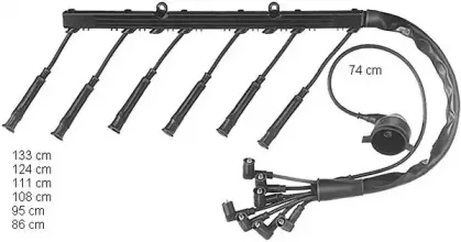 ZE738 BERU Комплект проводов зажигания