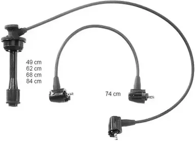 ZEF1000 BERU Комплект проводов зажигания