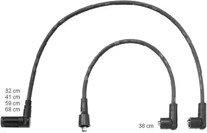 ZEF1069 BERU Комплект проводов зажигания