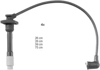ZEF1110 BERU Комплект проводов зажигания
