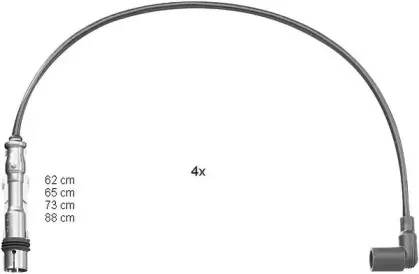 ZEF1184 BERU Комплект проводов зажигания