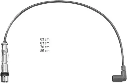 ZEF1255 BERU Комплект проводов зажигания
