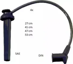 ZEF1635 BERU Комплект проводов зажигания