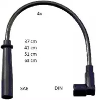 ZEF1647 BERU Комплект проводов зажигания